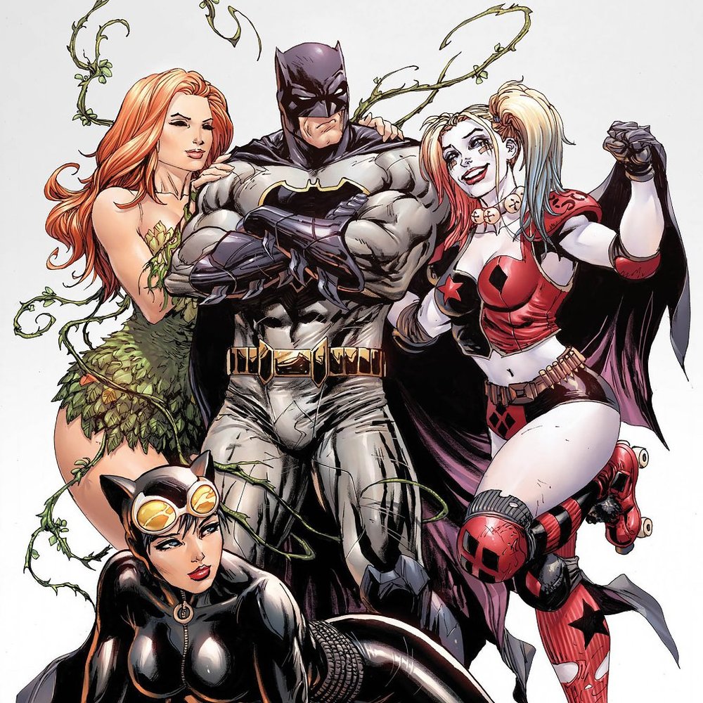 Batman - Rebirth silk canvas Fabric Poster (36" x 24")